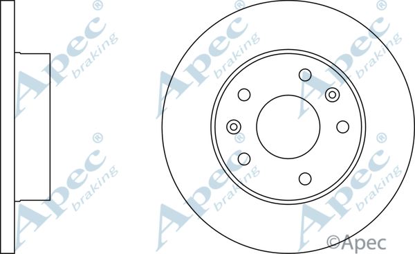 APEC BRAKING Bremžu diski DSK831